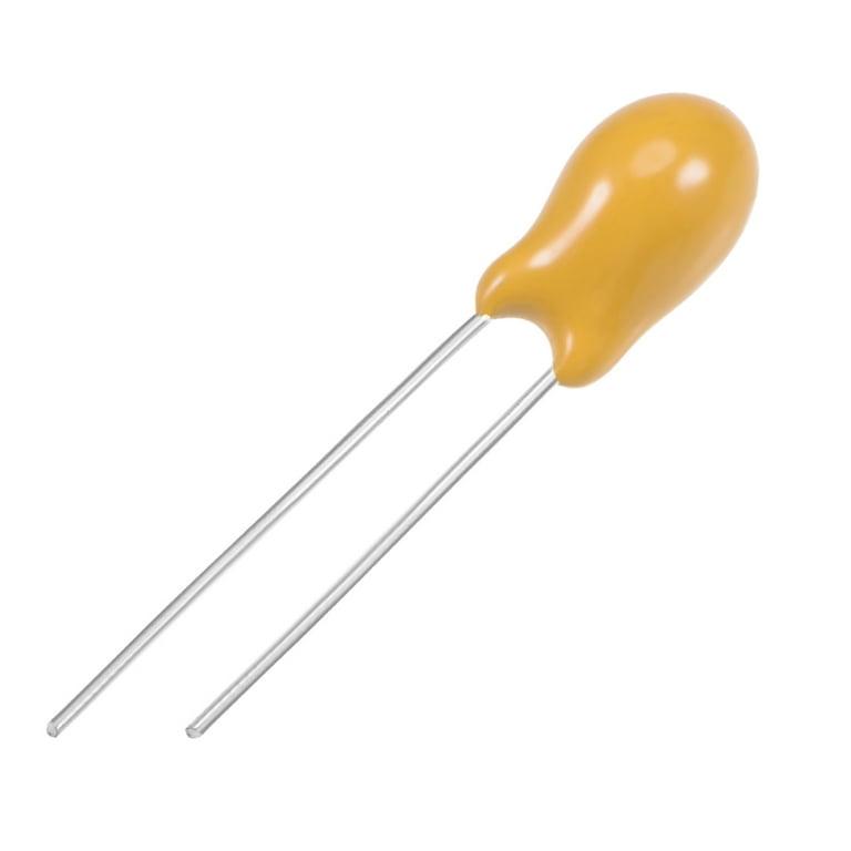 Tantalum bead capacitor (yellow drop)